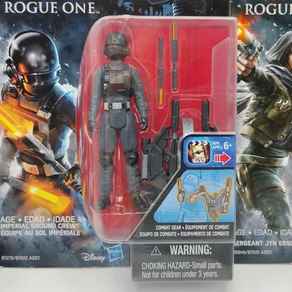 Star Wars Action Figure Lot Jyn Erso Constable Zuvio Imperial Ground Crew NEW - Picture 3 of 4